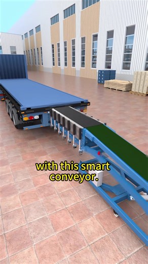Effortless Fast Loading | 1 Machine Saves Massive Labor #EasyLoadingSolution #HighEfficiencyWarehouse #LaborSavingConveyor #AdjustableEquipment #fyp