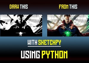 How to draw image with python using sketchpy [simple method!!!]