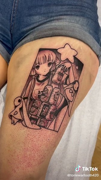 Chobits Manga Inspired Tattoo Art