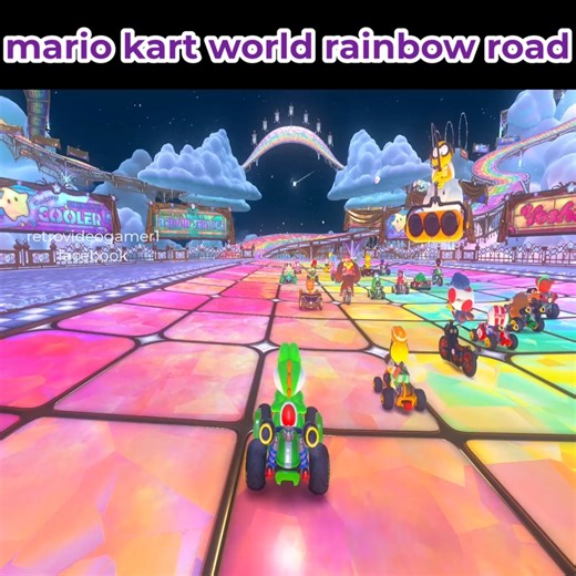 1.3K views · 35 reactions | mario kart world rainbow road | Retrovideogamer1 | Facebook