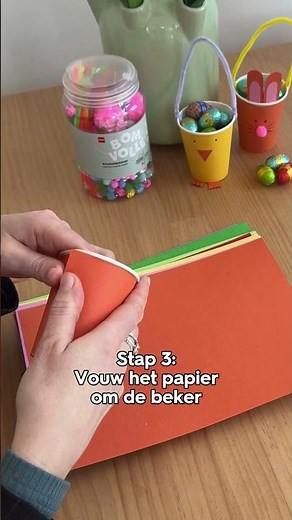 Paasmandje knutselen om alle gevonden paaseitjes in te verzamelen? 🐣🐰