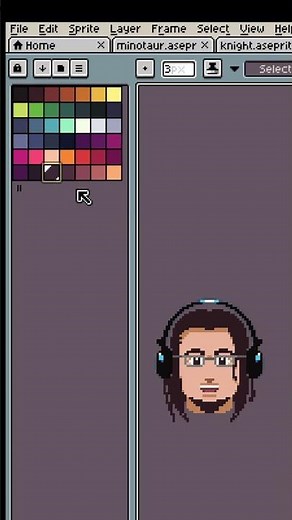 How to use the shading brush in Aseprite #aseprite #pixelart #digitalart