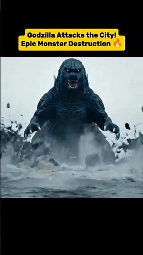 Godzilla Attacks the City! Epic Monster Destruction 🔥