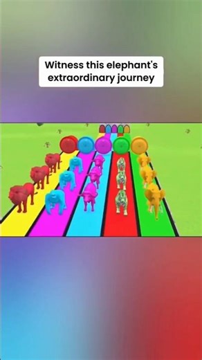 Elephant Adventure! 🐘 Learning Colors with Giant Slides, Cars & Colorful Animals | Kids 3D Animation