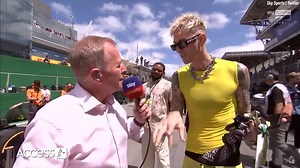 3.8K views · 33 reactions | Machine Gun Kelly is responding to the criticism of his 'awkward' F1 gridwalk interview... | Access | Facebook