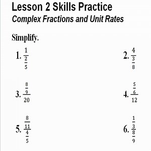 Complex Fractions Practice