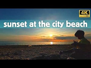 Dolomite Beach Sunset 2026 Manila | Calm Evening Beach & People Watching 4K