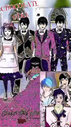 Chocolate 🍫 Family Recreating Princess Trend🥰 || #sakuraschoolsimulator #shorts