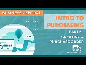 Purchasing Implementation Part 5 - Creating a Purchase Order