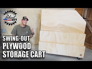 DIY Swing-Out Plywood Storage Cart