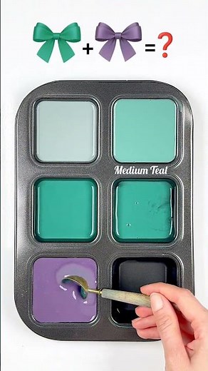 ✨ “Soft Pastel Harmony: Teal, Slate Blue & Lilac Blend” #colormixing #artshorts #relaxing #colormix