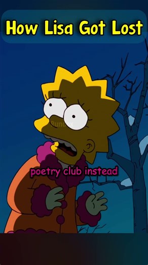 How Lisa got lost #simpsons #shorts #youtubeshorts