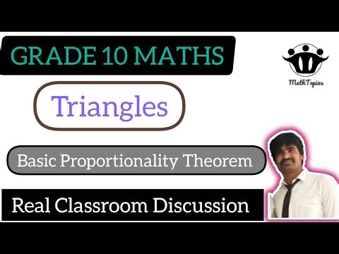 Grade10 Maths Similar Triangles Basic Proportionality Theorem Real Classroom Discussion@mathtopixs 