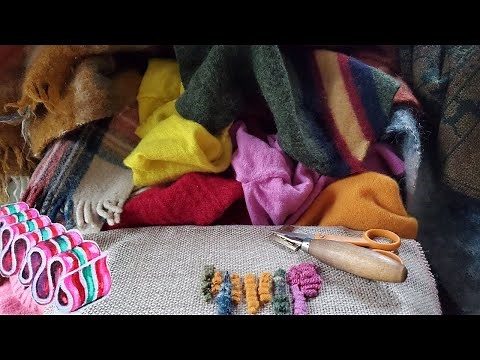 Rug Hooking with Recycled Sweaters How To Repurpose Prep Chop Shop