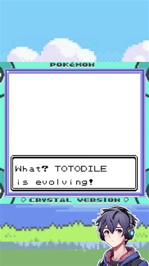 Shiny Totodile Evolution Line in Pokémon Crystal