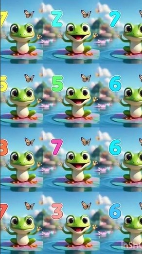 🐸 Dancing Frog Counts 1 to 10 – Learn Numbers Fast! #animatedshort