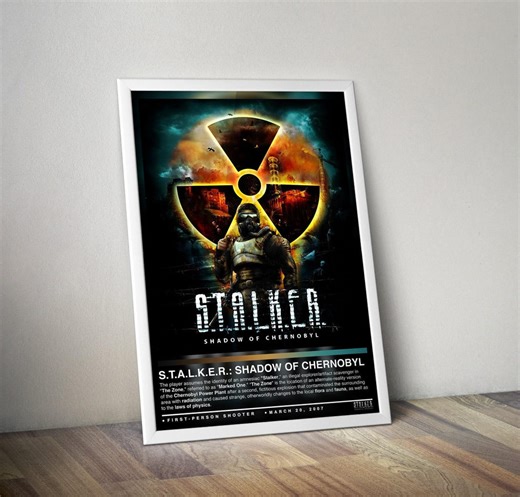 S.T.A.L.K.E.R. Shadow of Chernobyl Poster | Gaming Poster | 4 Colors | Gaming Decor | Video Game Poster | Gaming Gift | Video Game Prints - Etsy