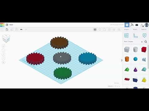 How to make a Gear in TinkerCAD
