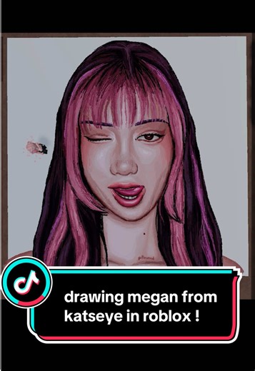 drawing megan from katseye in roblox spray paint ! i tried my best to replicate the photo but this pose is kinda crazy and it looked bad for a while 😭🙏 please go easy on me . . . . . . . . . . . #roblox #katseye #megankatseye #digitalart #kpop