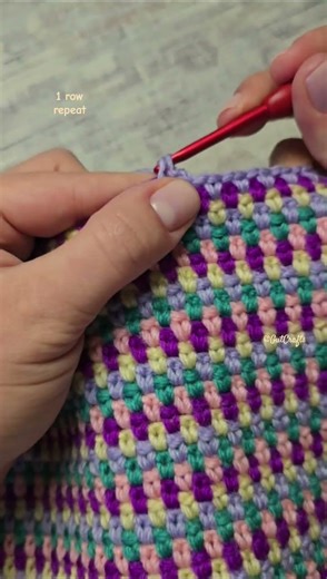 Linen Stitch Crochet Pattern Idea | 1 Row Repeat #crochetblanket #easycrochet #crochetforbeginners