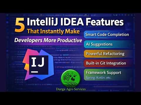 5 IntelliJ IDEA Features || Smart Solutions for Every Assignment || #DurgaAgroServices