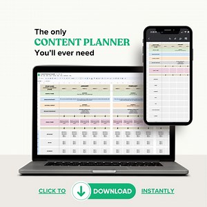 Ultimate Content Planner and Content Calendar Template: Instant Download – Google Sheets – Everything You Need to Nail Your Content Strategy - Etsy UK