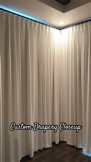 Custom Drapery Closeup. #youtubeshorts #windowcoverings