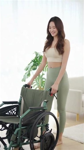 힘 덜 드는 휠체어… 접고 분리까지 한 번에 되는 위생형 수동 휠체어