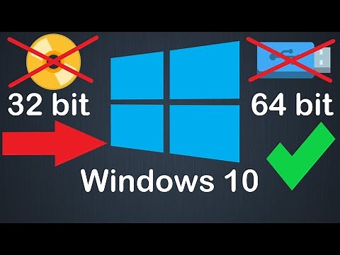 How to upgrade from 32-bit to 64-bit Windows 10 without a flash drive or disk and without losing ...