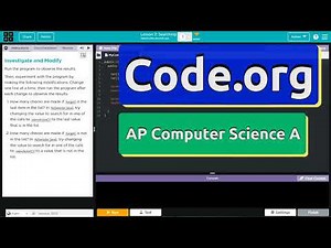 Code.org Lesson 2.1 Project Planning | Tutorials with Answers | Unit 8 CSA