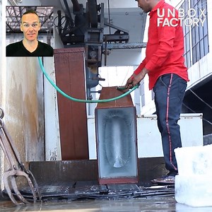 19K views · 465 reactions | Revealing the Secret Ice Making Process | Unbox Factory | Facebook