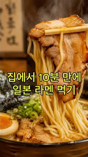 집에서 일본 라멘 집처럼 라멘 만드는 비밀
