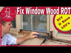 How to Repair a Rotted Window Frame | Fix Rotted Window Sill From Outside