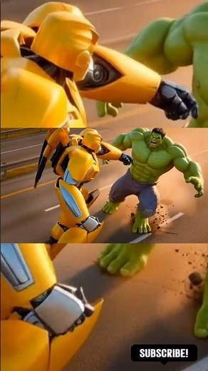 Bumblebee vs Hulk – Ultra Realistic Highway Fight | 32K Cinematic Physics Punch #hulk #bumblebee