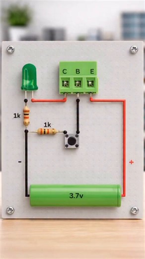 Simple PNP Transistor Tester Circuit withLED