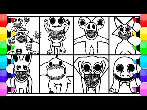ZOONOMALY New Coloring Pages / How to color Bosses and Monsters from Zoonomaly 2 / NCS MUSIC