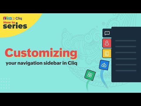 How-To Videos | Customizing your navigation sidebar | Zoho Cliq