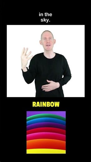 ❤️ How to sign RAINBOW in ASL.
