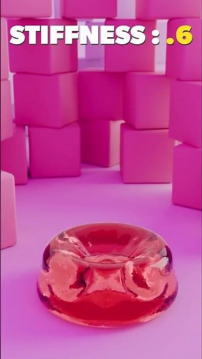 Jelly Ball Fall Blender Simulation