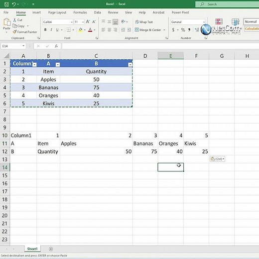 How to Flip Data in Excel: The Ultimate Transpose Trick