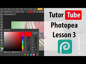 Photopea - Lesson 3 - Creating New File and Saving File