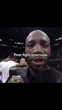 Who had the best post-fight interview in the UFC? 🗣️