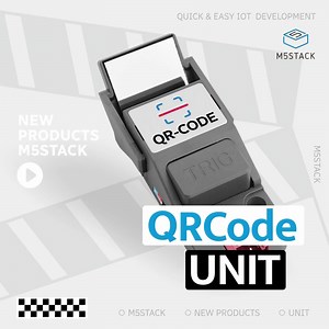 New arrival #1 ✨QRCode Unit is an integrated one-dimensional/two-dimensional code scanning unit that combines a CMOS QR code capture engine with a resolution of 640x480 and a bus conversion MCU (STM32F030). It features a device-side toggle switch that allows for switching between I2C and UART communication interfaces. 🛒https://shop.m5stack.com/products/qr-code-scanner-unit-stm32f030 #iot #engineer #esp32 | M5Stack