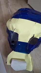 making my first paper fursuit head! (part 1)