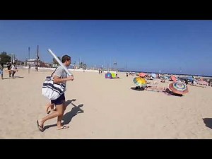 Beach Walk Barcelona (Platja De Bogatell) BARCELONA SPAIN 🇪🇸 July 2022