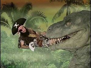 SpongeBob - Patchy The Pirate And The T-Rex Dinosaur (SpongeBob B.C.)