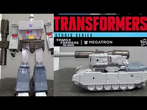 How to transform studio series 86 megatron. Transformers SS movie leader class figure robot to tank