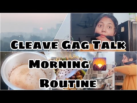 Cleave Gag Talk Challenge 😷 Hectic morning routine