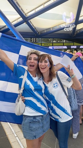 🙌 The Perth crowd is building for 🇬🇷Greece v 🇪🇸 Spain. #UnitedCup | United Cup