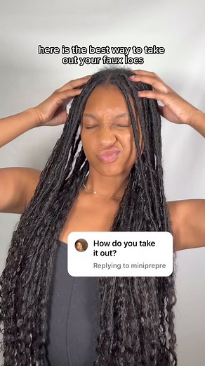 how to remove your locs tutorial for beginners 😍😍 | Rosey la France